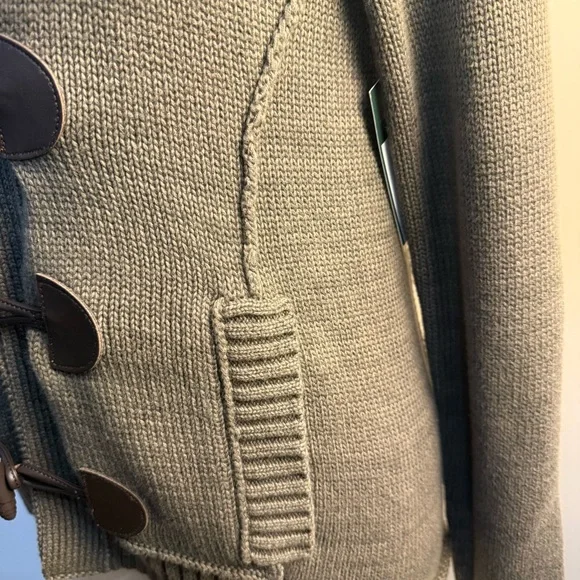 Ralph Lauren Gray/Green Toggle Cardigan, XS - Picture 11 of 16